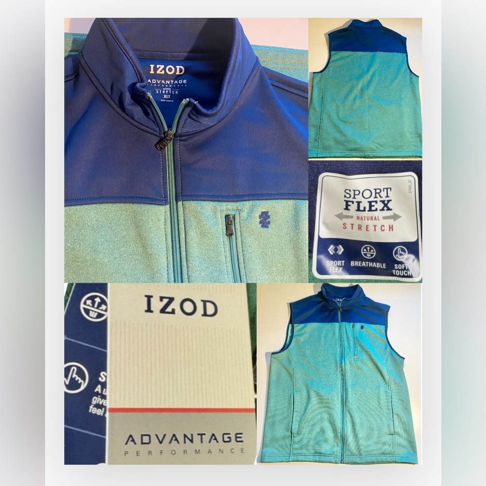 IZOD Advantage Performance Sport Flex, Vest, XLT Natural Stretch